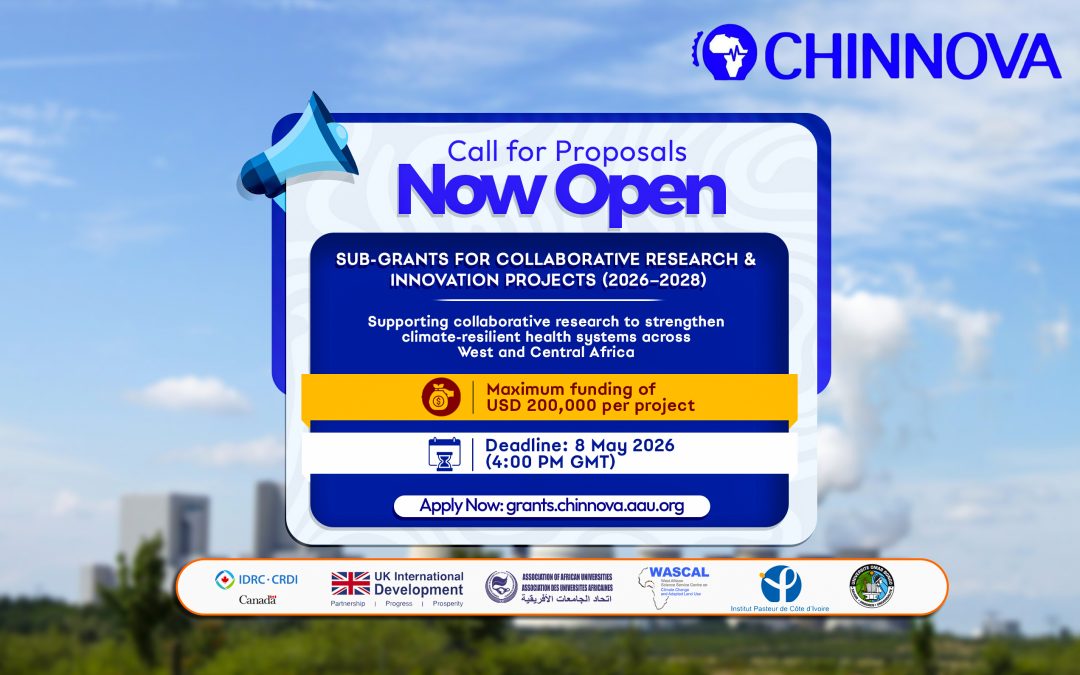 CHINNOVA Launches Second Call for Proposals to Strengthen Climate-Resilient Health Systems in West and Central Africa